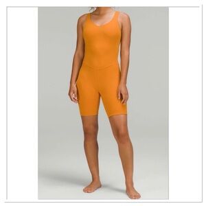 Lululemon Align Onesie 8" Autumn Orange Size 12